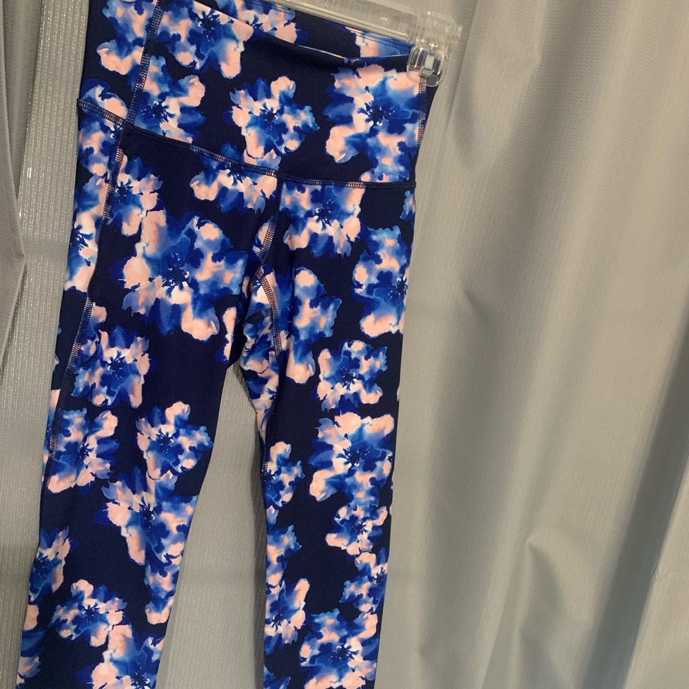 Floral print cropped leggings